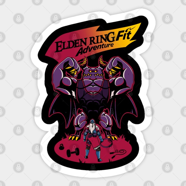 Elden Ring Fit Sticker by TheTeenosaur